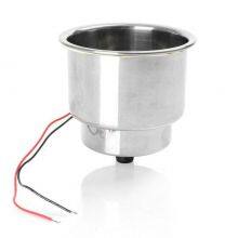 ISURE MARINE 12V Blue 8 LED Stainless Steel Boat Accessories Cup Drink Holder For Boat Car Truck thumbnail-3