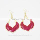 12 Pairs A Lot Six Colors Mixed Wholesale Multicolor Epoxy Earring,Latest Earring Jewelry Huggie Earrings thumbnail-3