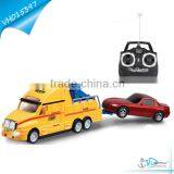 4 Channel Rescue Vehicle Toy RC Tractor Trucks With Friction Car