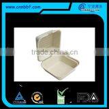 450ml Hamburger Fold Boxes Wheat Straw Pulp Fold Pack Food Boxes thumbnail-1