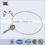 Large Pull Apart Key Rings / Key Ring, Carbon Steel W/Threaded Sleeve