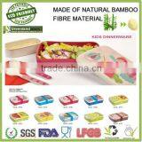 Kids Lunch Bamboo Fibre Bio Tableware Lunch Boxes, Camping Storage Kids Bowl Boxes thumbnail-2