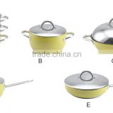 color painting cookware set