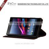 High Quality Mobile Phone Accessories for Sony Z4,card Slots Leather Case for Sony Xperia Z4 Compact With Stand thumbnail-5