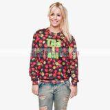 French Terry Hoodies High Chimney Collar Women Sweatshirt thumbnail-5