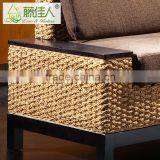 High Quality 4 Seat Pizza Hut Cafe Single Restaurant Wicker Woven Booth thumbnail-3