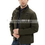 Bottom price stylish green leather jacket men