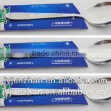 stainless steel teaspoon with Supermarket sell paper card packing