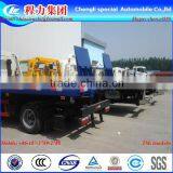 Excavator Low Flat Transport Truck Vehicle, 3 Axles 6x4 Low Bed Flat Truck,low Bed Truck thumbnail-1