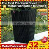 Kindle 2014 New Polychrome Galvanized Oblong Metal Stand for Flowerpots