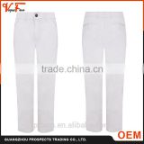 China Manufacturer Pants & Trousers New fashion design long white Breathable 100% cotton men's formal pants