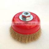 crimped wire cup brush, diameter 125mm or 5"