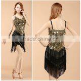 2016 New arrivals sexy fringe latin dance dress for girls cheap tassel latin dance skirt on sale 4 colors available