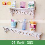 White Wood Exquisite Design Wall Floating Shelf Display Shelf Unit Home thumbnail-5