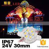 High Brightness Dc24v 30mm 6pcs Smd 5050 Waterproof Single Color Led Pixel Light
