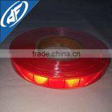 Red 1 Inch Fire Resistant PVC Reflective Tape