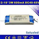 Soluxled 12-18*3W 600mA Open Frame Light Switch With Constant Current Made in China