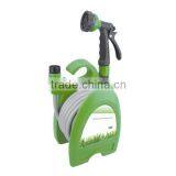 Mini Hose Reel, 10 Meter Hose 3/8" With Spray Gun and Pipe Accessories thumbnail-1