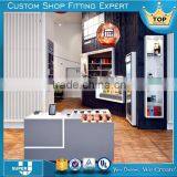 Guangzhou Facotry Provide Simple Wood Mobile Shop Counter Design thumbnail-1