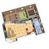 Spaceful Cement Base House thumbnail-1