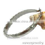 Factory Wholesale Stainless Steel Oval Long Earrings Woman