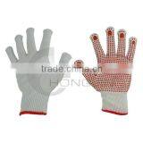 Lightweight 10 Gauge Dotted White Dry Handling Working Gloves thumbnail-1