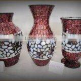 mosaic glass vases