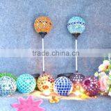 Glass Mosaic Ball Shaped Solar Lampshade thumbnail-1