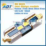New Style Festoon 31mm 36mm 39mm 41mm 2smd 12V-14.5V 3623 Chips Gold Canbus White 36mm SMD Led Lamp thumbnail-1
