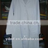 LONG SLEEVE WHITE LAB COAT WITH PLASTIC BUTTONS,HOSPITAL UNIFORM