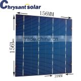 18% High Efficiency 6 Inch Photovoltaic Poly Solar Cells for 4BB Continuous