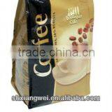 Quad Sealed Coffee Bags With Degassing Valves