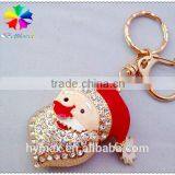 Santa Claus Metal Custom Keychain for Christmas