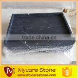 30x16x3cm Honed Natural Nero Marquina Black Marble Tray thumbnail-6
