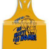 Customized Tank Top. Men Singlet, y Back Printed Stringer thumbnail-1