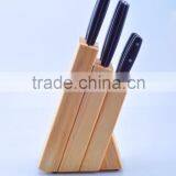 7PCS PP Handle Kitchen Knives With Pine Wood Block thumbnail-4