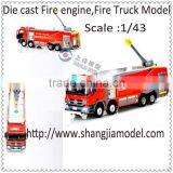 scale models fire engine, fire truck model,diecast fire truck.