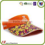 2015 New Fashion 3d Embroidery PVC Custom Cap Cotton Sun Visor Hats thumbnail-2