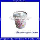 Small Buscuit Tin Bucket /Tin Bucket With Handle