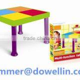 brick block toys.brick toys.multi-function table.