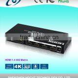 HDMI Martix 4by2 With EDID, 4K*2K
