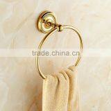 Gold Color Round Shape Towel Ring Solid Brass Towel Ring ,Bathroom Hardware Product,Bathroom Accessories Acrylic Towel Ring thumbnail-1