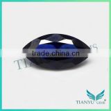 Free sample 34# Marquise Faceted Cut Corundum Synthetic Unheated Blue Sapphire