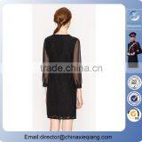2016 Fashion Ladies Designer Dress Sexy Lace Chiffon Dress for Women thumbnail-2