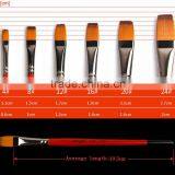 BGN-3226 Bergino Professional Flat Shape Nylon Synthetic Artist Brush in Stock thumbnail-2