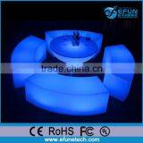 Innovative Outdoor/indoor Decorative Illuminated Led Plastic Chair and Round Table thumbnail-1
