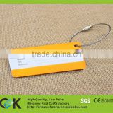 2016 hot sale colorful luggage tag with paper metal pvc materials