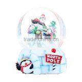 Custom Resin Penguin Family Musical Christmas Snow Globe thumbnail-1
