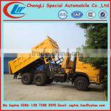 6x4 Dongfeng Crane Tipper Truck, Crane Dump Truck thumbnail-1
