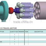 EX200-1 excavator hydraulic pump parts